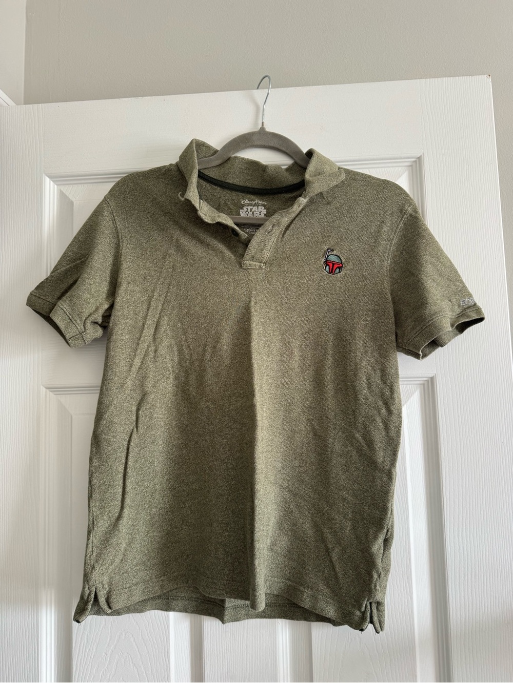 Star Wars Green Men's Polo with Boba Fett Emblem